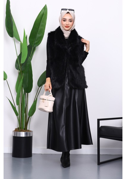 Siyah Astarlı Kürk Yelek fiyatları