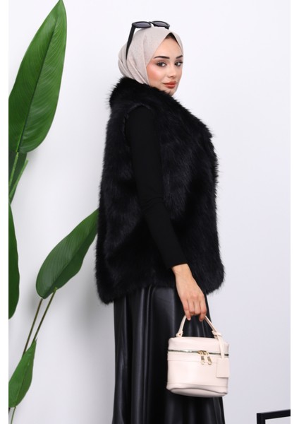 Siyah Astarlı Kürk Yelek fırsatları
