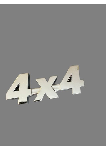 4x4 Metal Arka Bagaj Yazısı 8.5cm