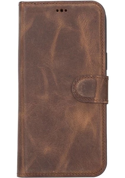 Apple iPhone 14 Plus Uyumlu Deri Cüzdanlı Kılıf Mwwn G2 Kahve fırsatları