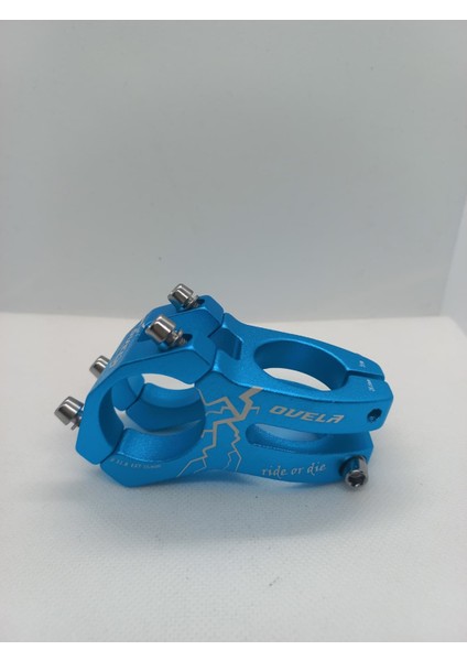 Bisiklet Gidon Boğazı Mtb Bmx Yol Yarış Uyumlu - 31.8mm Alüminyum Güçlü Boğaz Turkuaz Renkli