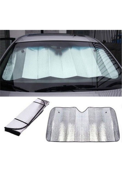Katlananır Güneşlik Oto Metalize Alüminyum Katlanabilir Güneş Koruyucu Güneşlik Arka Ön Cam Balonlu fırsatları