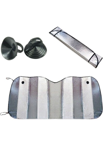 Katlananır Güneşlik Oto Metalize Alüminyum Katlanabilir Güneş Koruyucu Güneşlik Arka Ön Cam Balonlu indirimleri