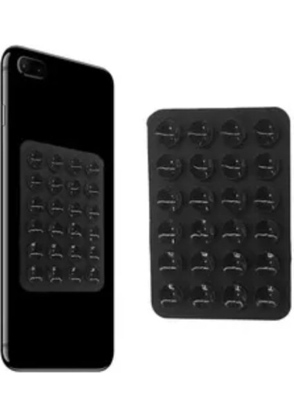 Siyah Yapışkanlı Telefon Arkası Tutucu Dayanıklı Yapışkanlı Vantuzlu Siyah Silikon Tr modelleri