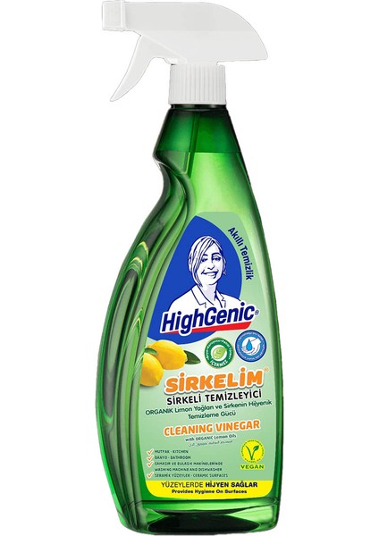 4 Adet Highgenic Yüzey Temizleyici Sirkelim 750 ml Limon fiyatları