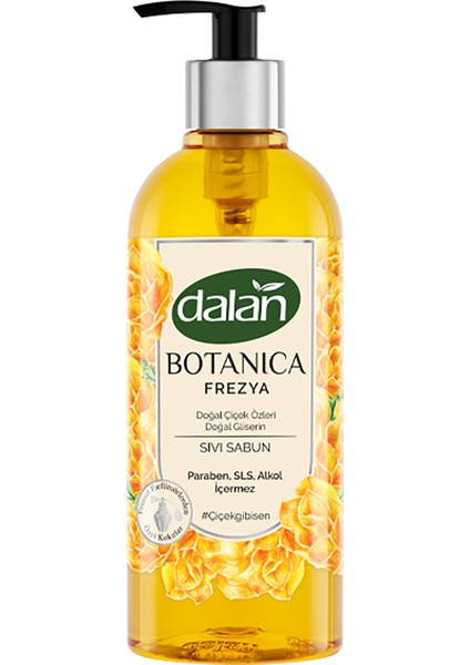 3 Adet Dalan Sıvı Sabun Botanica Frezya 500 ml fiyatları