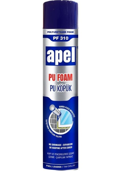 310 Pu Köpük 850GR / 750ML Çatlak ve Boşluk Doldurma Köpüğü Izolasyon Köpük Dolgu Köpük 1 Adet