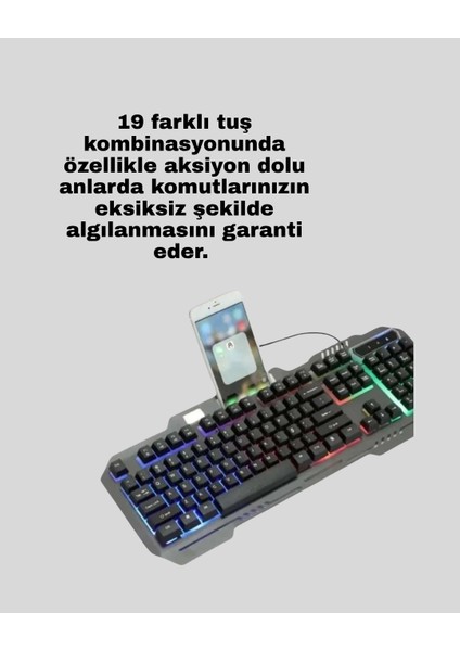 Gaming Klavye ve Mouse Seti PG8018 – Dayanıklı Tuşlar, Hızlı Komut modelleri