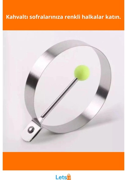 Metal Yuvarlak Antibakteriyel Yapışmaz Omlet Krep Kalıbı fiyatları