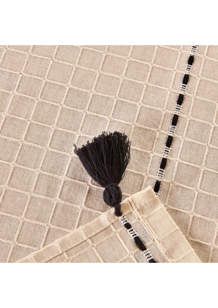 Soft Tasel Runner - Ekru - 50X130 cm modelleri