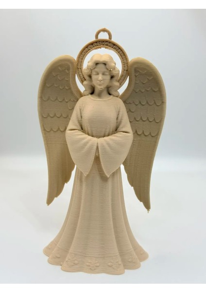 Klasik Yılbaşı Melek Süsü – Noel Ağacı Asma Süsü | Dekoratif 3D Baskı Ürün | Genc 3D Marketim