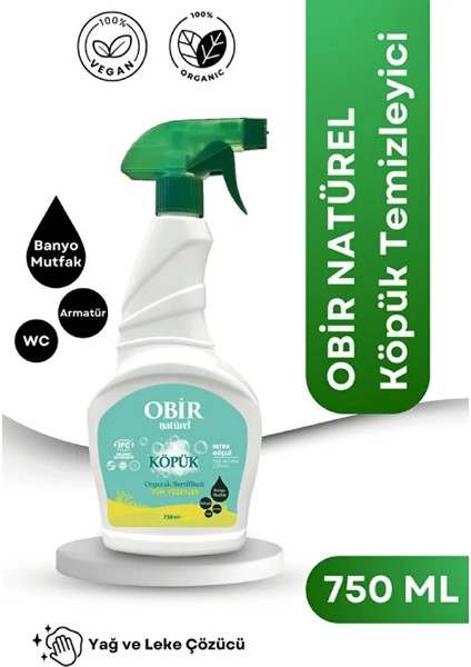 Köpük Temizleyici - Doğal Içerikli, Çok Amaçlı Temizlik 750 ml