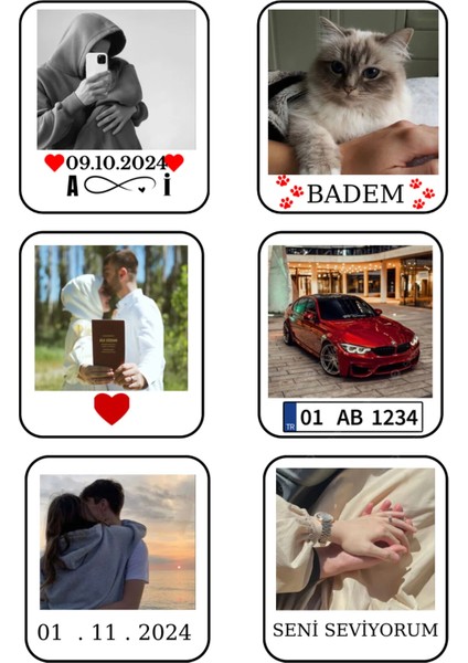 Kişiye Özel Fotoğraflı Anahtarlık – Altın & Metal Renk Seçenekli fiyatları