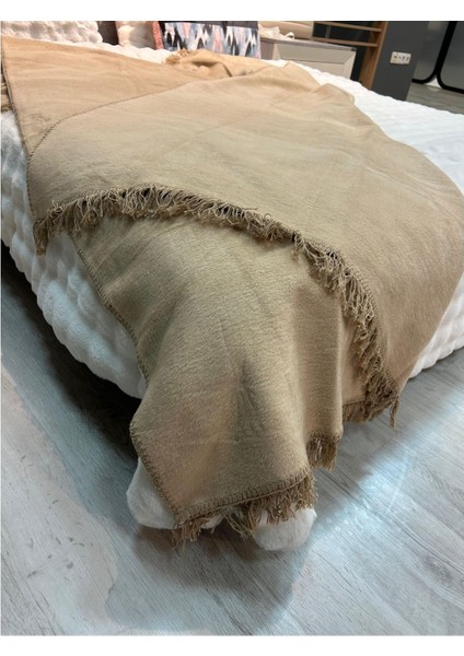 Pamuklu Battaniye 150X200 Bej fırsatları