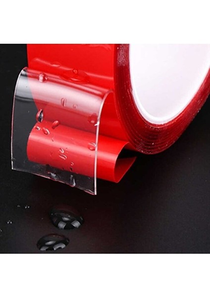 Süper Güçlü Çift Taraflı Akrilik Şeffaf Silikon Bant 20MM-5 Metre