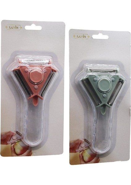 Şeffaf Çıkar Tak 3 Başlı Soyacak 15.5CMX9CM