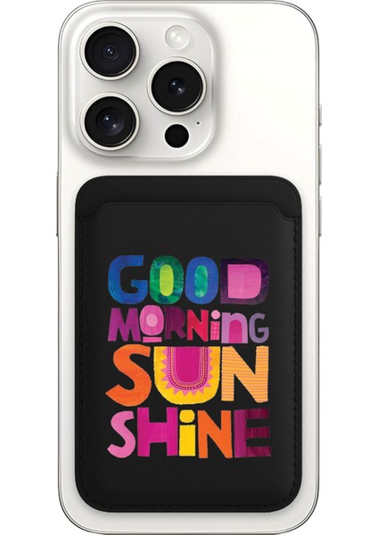 iPhone 11 12 13 14 15 16 17 Pro Max Plus Air Magsafe Mıknatıslı Siyah Kartlık Sunshine