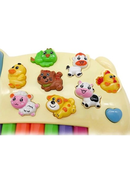 Sevimli Eğlen & Öğren Çiftlik Hayvanları Işıklı Müzikli Köpek Görünümlü Piyano fiyatları