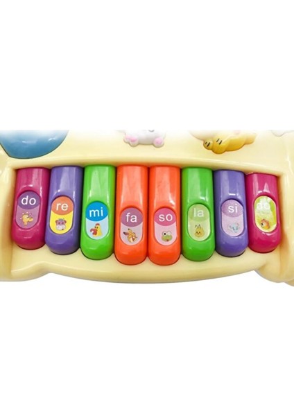 Sevimli Eğlen & Öğren Çiftlik Hayvanları Işıklı Müzikli Köpek Görünümlü Piyano modelleri