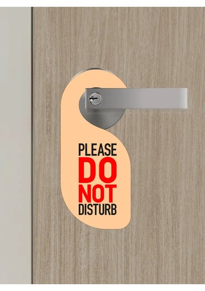 Please Do Not Disturb, Lütfen Rahatsız Etmeyin Kapı Askısı Kapı Uyarı Levhası
