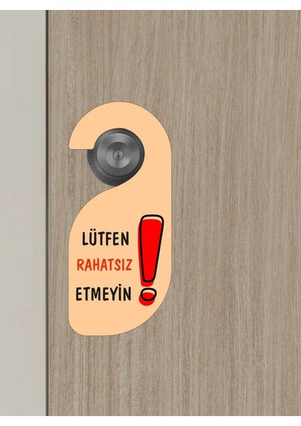 Please Do Not Disturb, Lütfen Rahatsız Etmeyin Kapı Askısı Kapı Uyarı Levhası modelleri