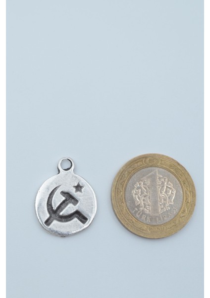 Minimal Orak Çekiç Gümüş Kaplama Örme Zincir Kolye fırsatları