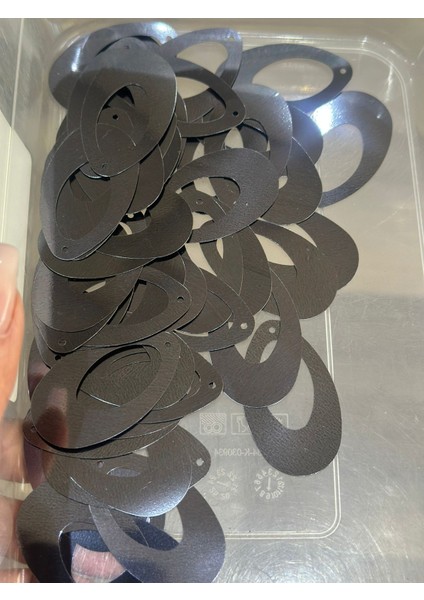 50 Adet 5 cm Koyu Füme Damla Pul Payet Çanta Pulu fırsatları