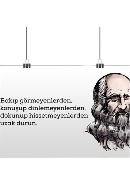 Leonardo Da Vinci Poster3 - Retro Duvar Dekoru