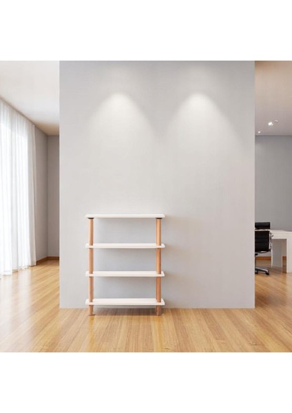 Pia 4 Raflı Kitaplık Çok Amaçlı Dolap modelleri