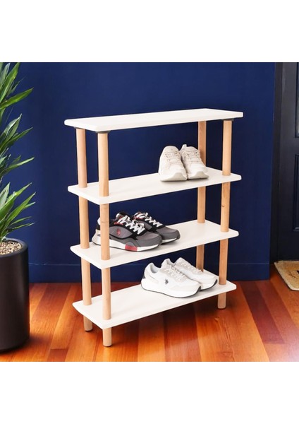 Pia 4 Raflı Kitaplık Çok Amaçlı Dolap indirimleri