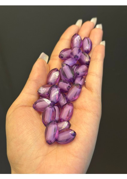 25 Adet 2 cm Transparan Tasarım Plastik Boncuk Set fiyatları