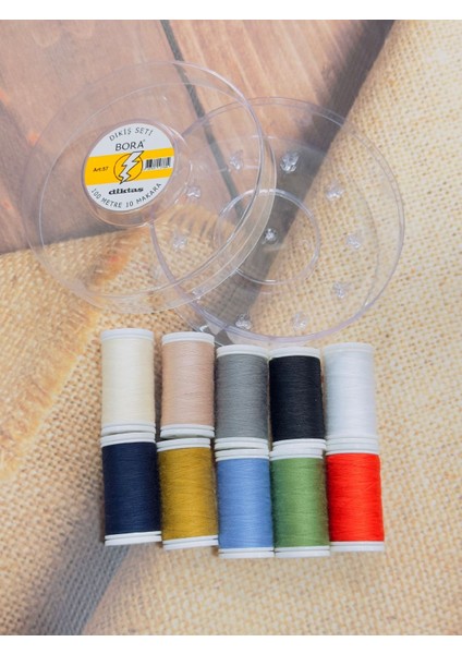 Iplik Dikiş Seti Bora 10'lu modelleri