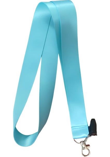 Turkuaz Renk Boyun Askı Ipi ve Telefon Askısı + Kartlık