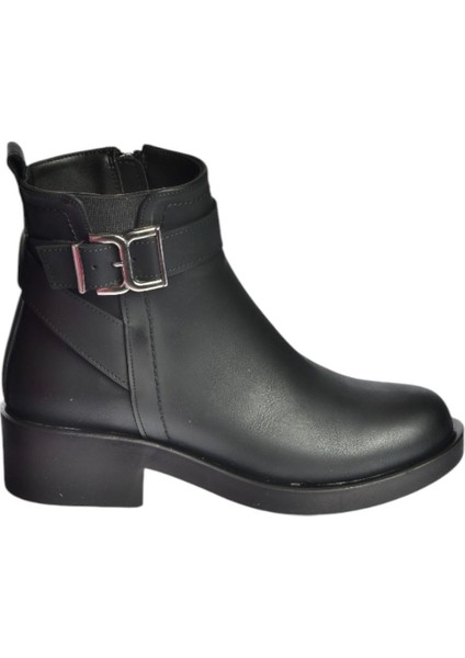 V674121109 Siyah Alçak Topuklu Kadın Bot indirimleri