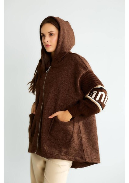 Fermuarlı Buklet Mont