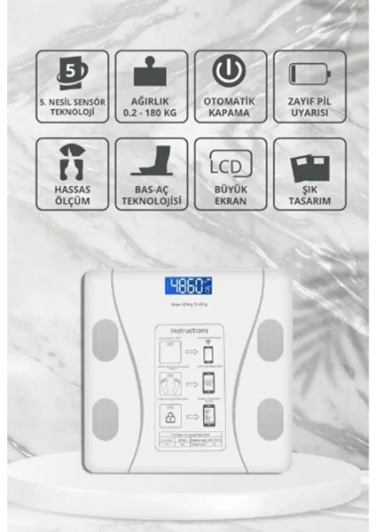 Bluetooth Özellikli Akıllı Tartı modelleri