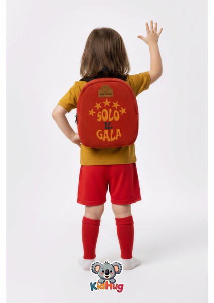 Sarı Kırmızı Aslanlara 5 Yıldız Özel Çantalar – 0-8 Yaş Bebek & Çocuk Çantası [ Okul Öncesi ] Unisex