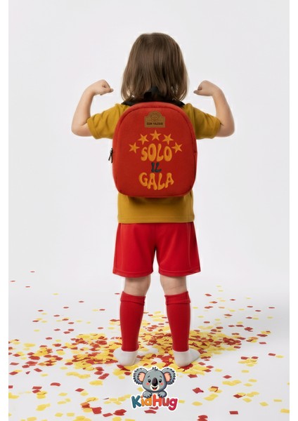 Sarı Kırmızı Aslanlara 5 Yıldız Özel Çantalar – 0-8 Yaş Bebek & Çocuk Çantası [ Okul Öncesi ] Unisex modelleri