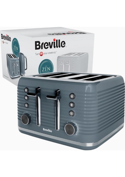 Zen 4 Dilim Ekmek Kızartma Makinesi Geniş Yuvalı