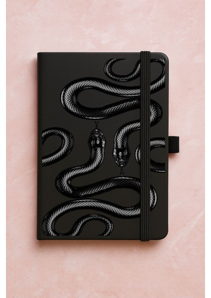 Promosyon Tarihsiz Premium Termo Defter Desenli 192 Yaprak - Yılan Snake
