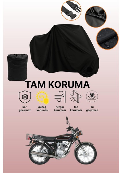 Siyah Kanuni Breton 125 Uyumlu Motor Branda, Koruyucu Örtü, Motosiklet Brandası