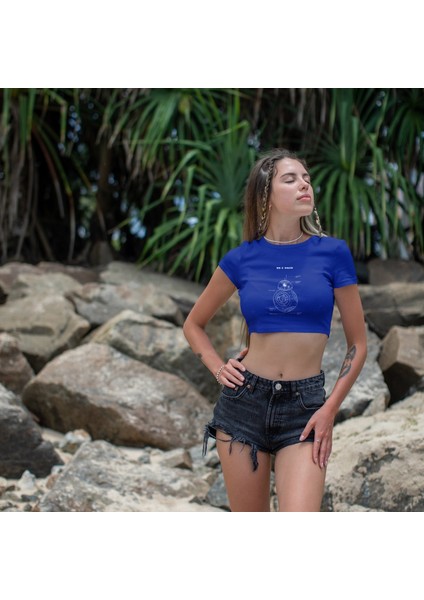 Bb-8 Crop Tişört - Mavi fiyatları