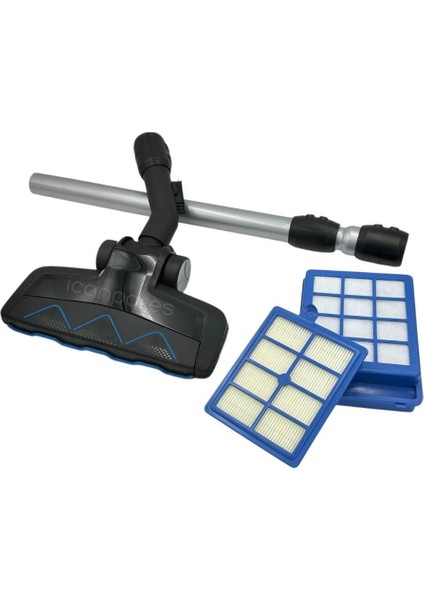Philips Uyumlu XB9155, XB9154, XB9125, FC9931, FC9929, FC9928, FC9926 Marathon Ultimate Triactive Başlık, Boru, Hepa Filtre Seti