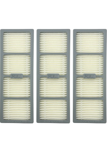 Philips Uyumlu Homerun 7000 Serisi Aqua XU7100, XU7000 Uyumlu Robot Süpürge Hepa Filtresi 3 Adet