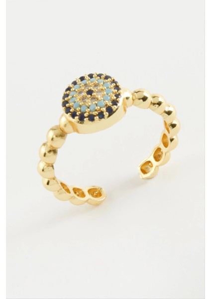 Nazar Zirkon Taşlı Yüzük