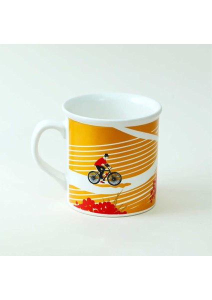 Bisiklet Desenli Sarı Seramik Kupa modelleri