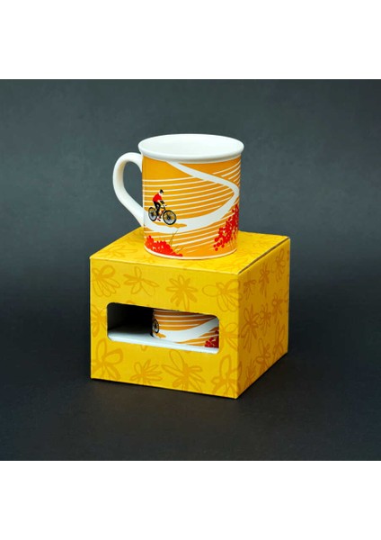 Bisiklet Desenli Sarı Seramik Kupa fırsatları