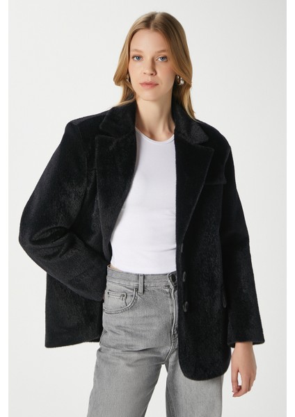 Kadın Tylor Siyah Suni Kürk Ceket fiyatları
