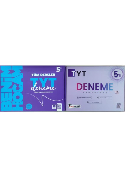 Kafa Dengi+Benim Hocam Yayınları Tyt 5 Li Paket Deneme Sınavları 2 Li Set