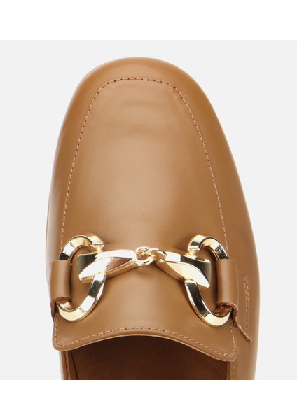 01AYH312430A340 KADIN Deri Kahverengi Tokalı Klasik Loafer indirimleri
